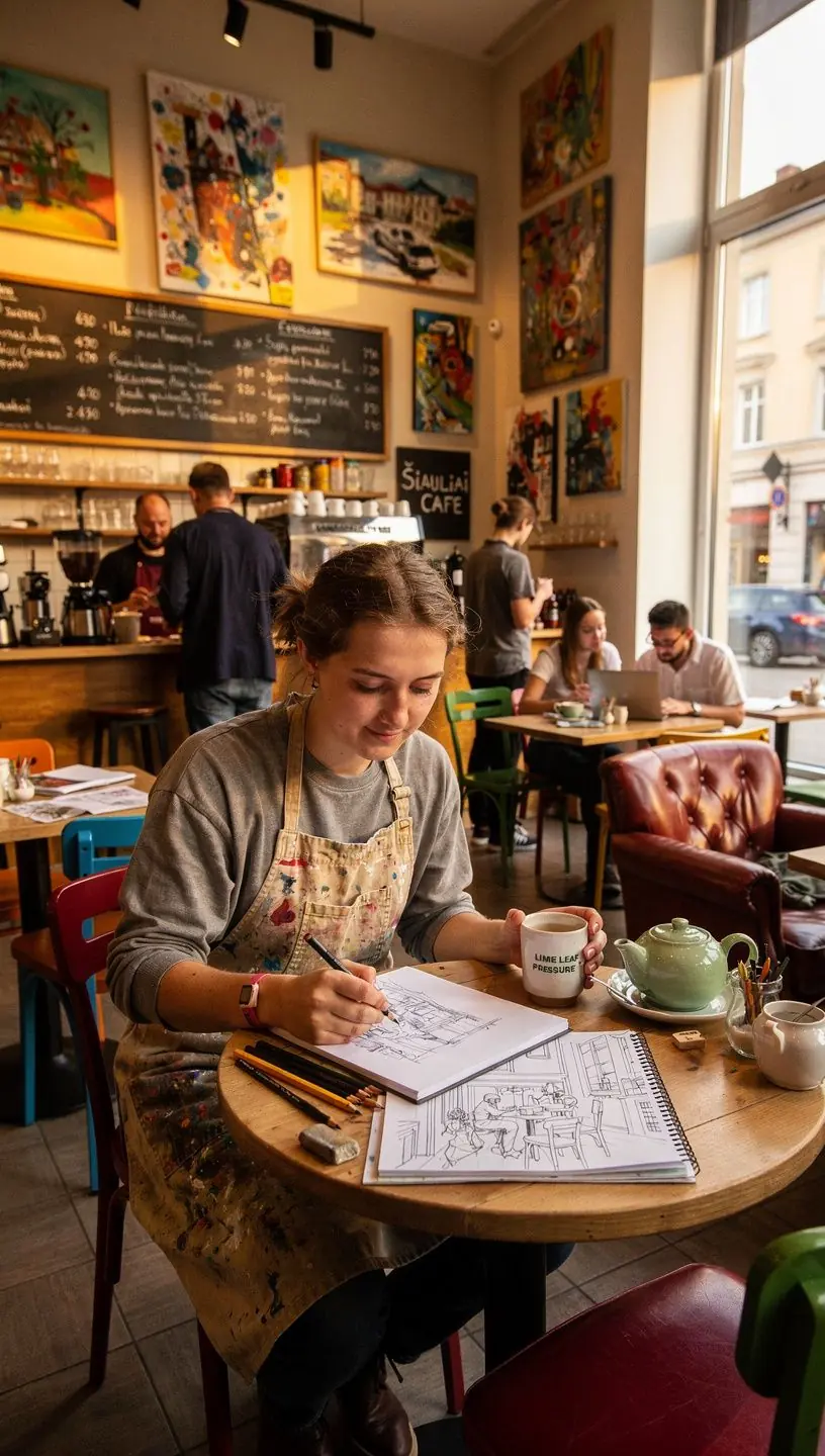 Žaliojo citrinos lapo arbatos puodelis su šviežiais vaisiais.