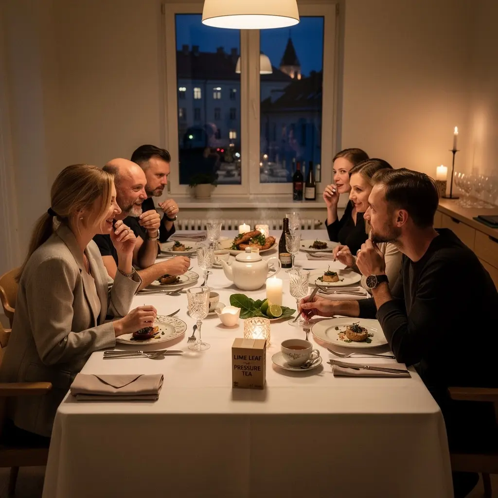 Tropinių ingredientų mišinys, puikiai derantis su žaliojo citrinos lapu.