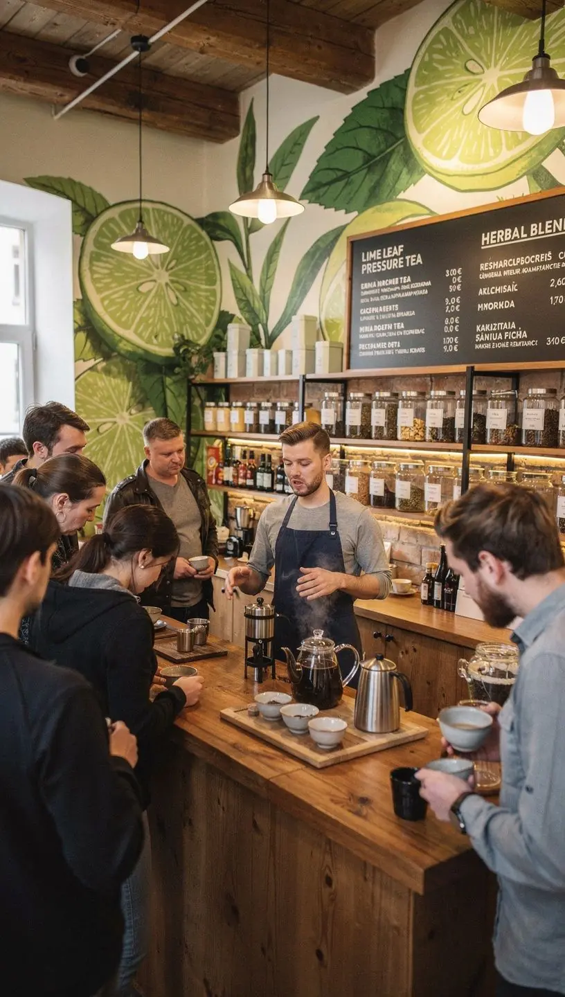 Cardiovascular harmonijos simbolis – žaliosios arbatos ir citrinų lapų derinys.